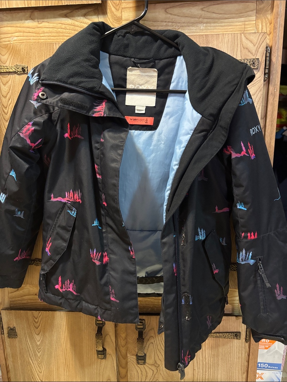 Roxy Girls DryFlight Technology Hooded Ski/Snowboard Jacket size 10 M